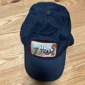 Adidas Navy Cap with Mountain Patch and Flaps Fleece Lining